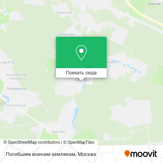 Карта Погибшим воинам-землякам