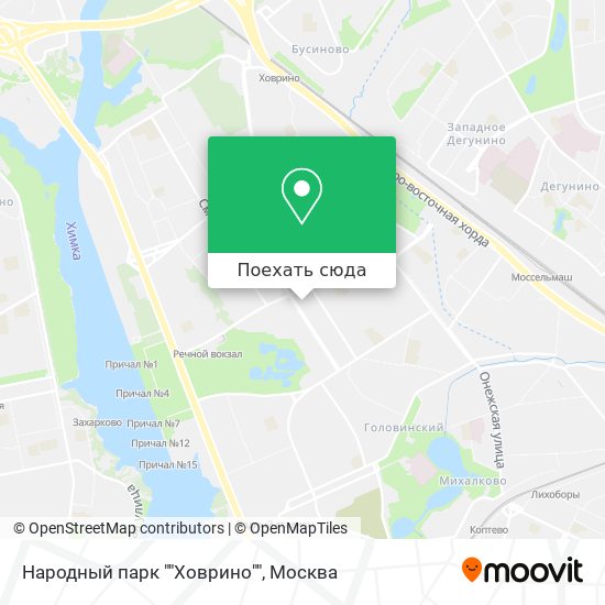 Карта Народный парк ""Ховрино""
