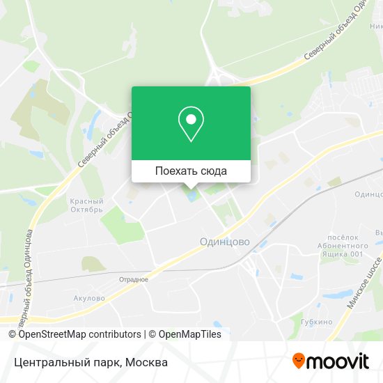 Карта Центральный парк