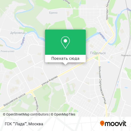 Карта ГСК ""Лада""