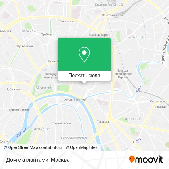 Карта Дом с атлантами