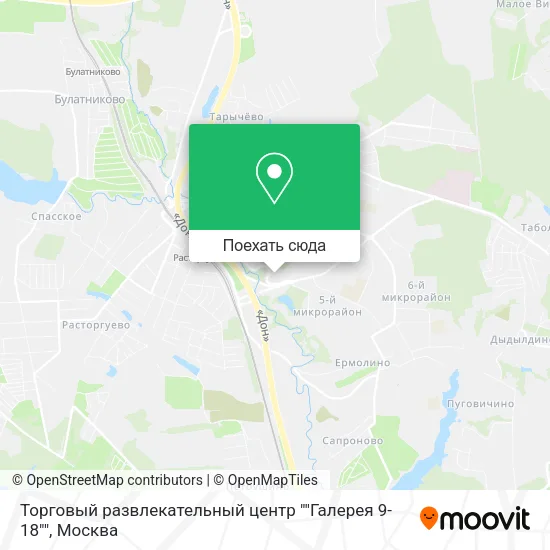Карта Торговый развлекательный центр ""Галерея 9-18""