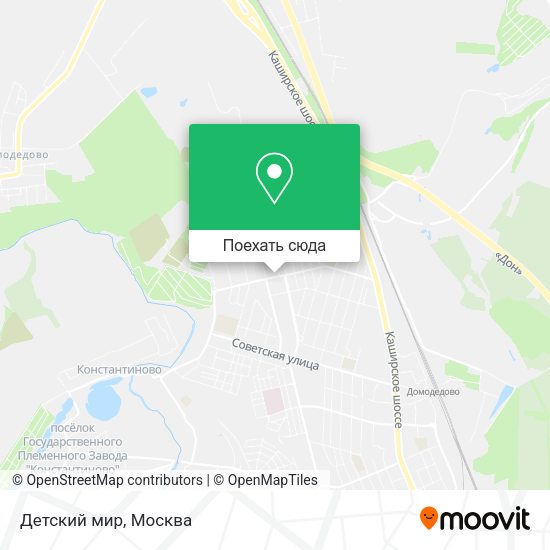 Карта Детский мир