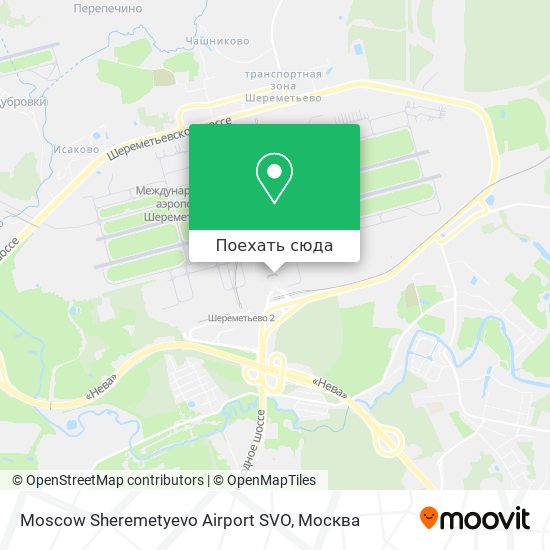 Карта Moscow Sheremetyevo Airport SVO