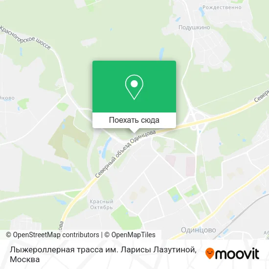 Карта Лыжероллерная трасса им. Ларисы Лазутиной