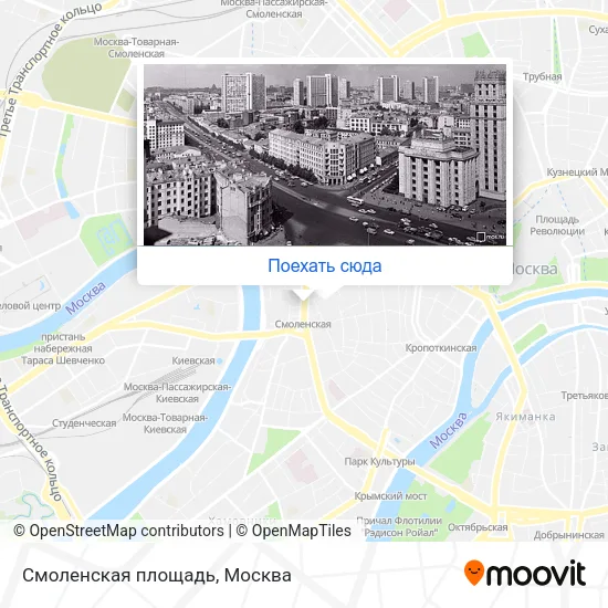 Карта Смоленская площадь