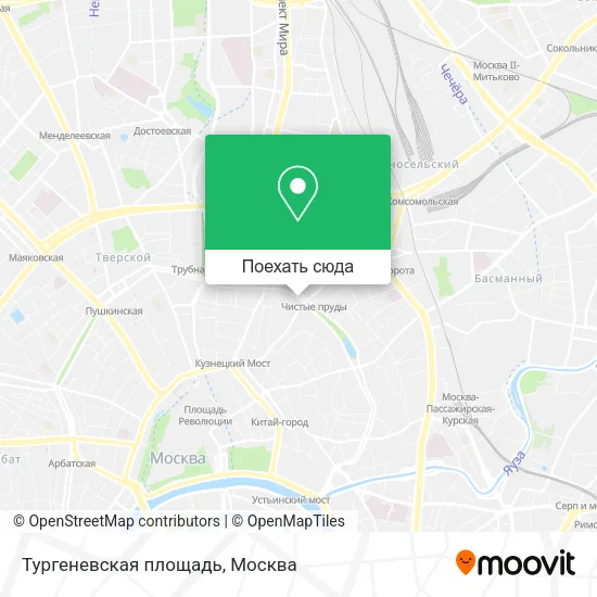 Карта Тургеневская площадь