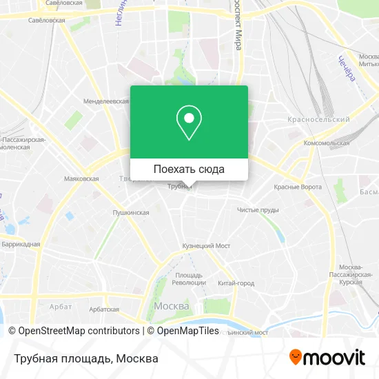 Карта Трубная площадь