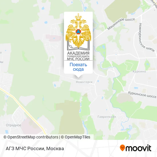 Карта АГЗ МЧС России