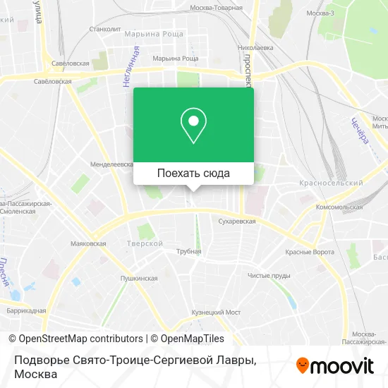 Карта Подворье Свято-Троице-Сергиевой Лавры