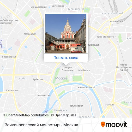 Карта Заиконоспасский монастырь