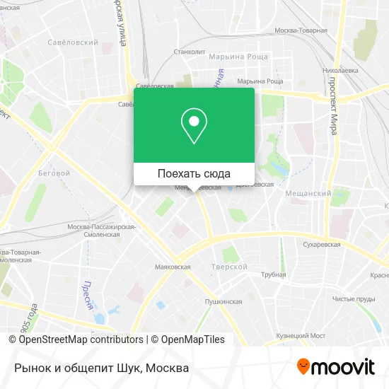 Карта Рынок и общепит Шук