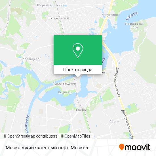 Карта Московский яхтенный порт
