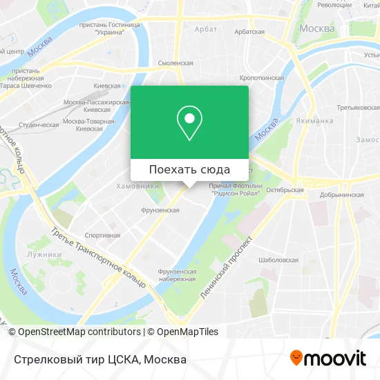 Карта Стрелковый тир ЦСКА
