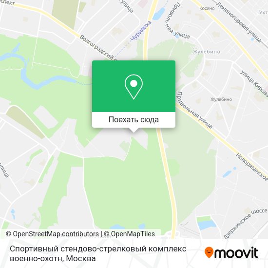 Карта Спортивный стендово-стрелковый комплекс военно-охотн