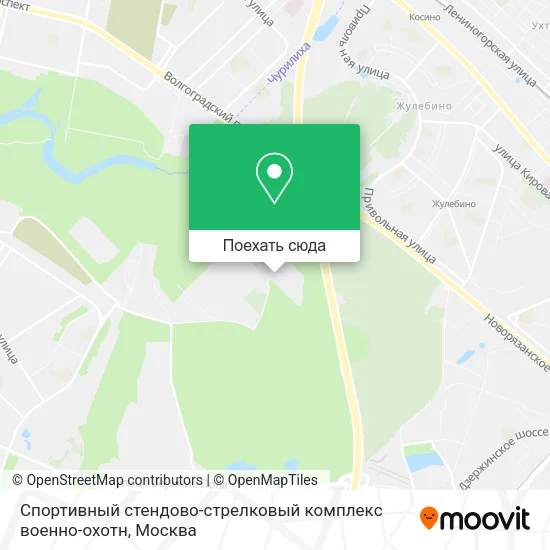 Карта Спортивный стендово-стрелковый комплекс военно-охотн