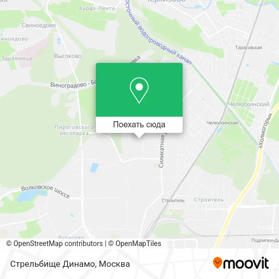 Карта Стрельбище Динамо