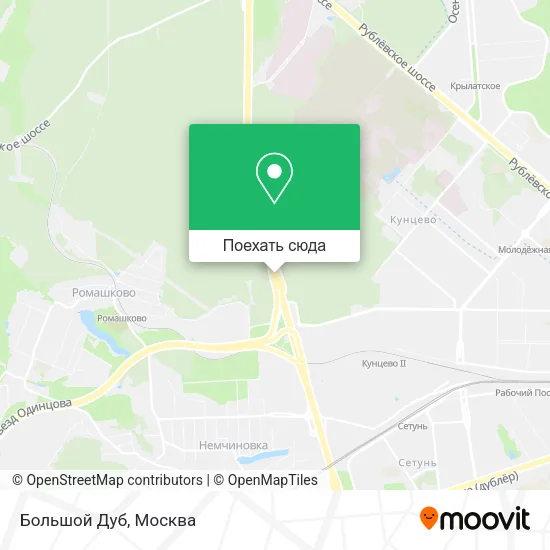 Карта Большой Дуб