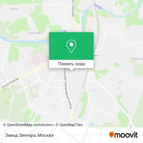 Карта Завод Зингера
