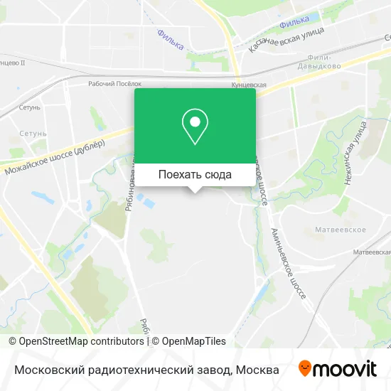 Карта Московский радиотехнический завод