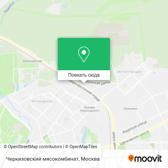 Карта Черкизовский мясокомбинат