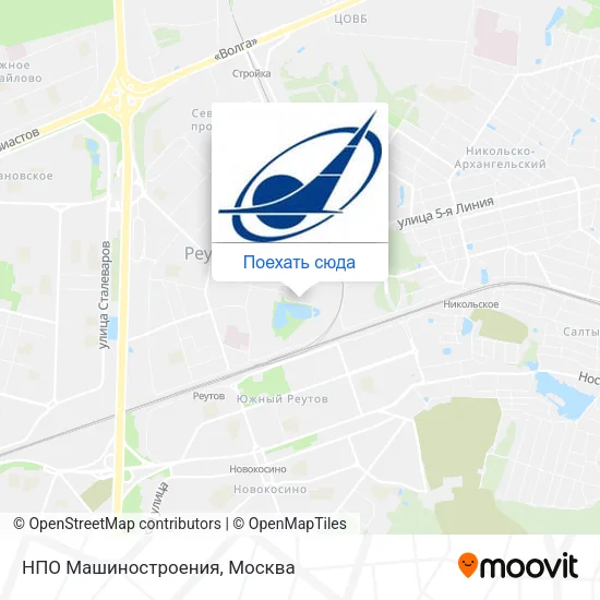 Карта НПО Машиностроения