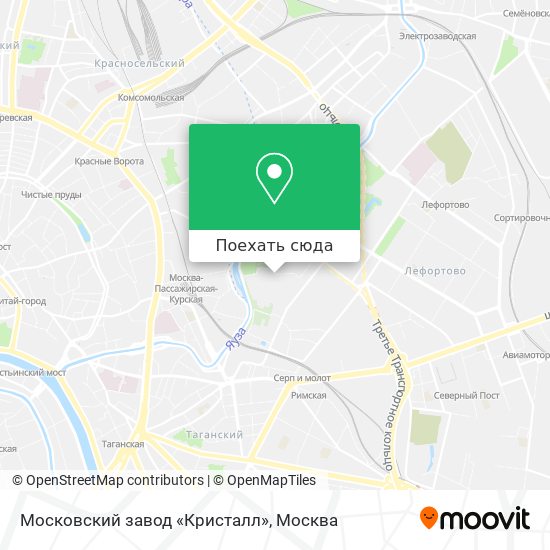 Карта Московский завод «Кристалл»