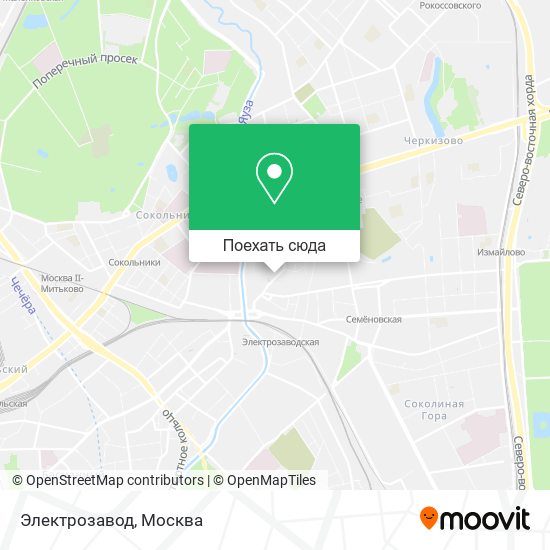 Карта Электрозавод