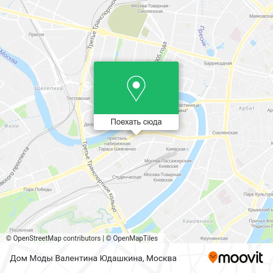 Карта Дом Моды Валентина Юдашкина