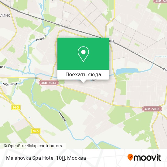 Карта Malahovka Spa Hotel 10⭐️