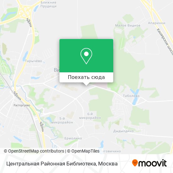 Карта Центральная Районная Библиотека