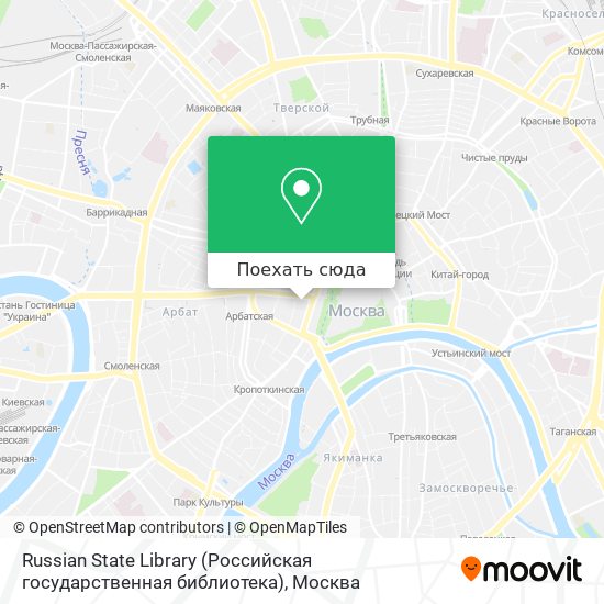Карта Russian State Library (Российская государственная библиотека)