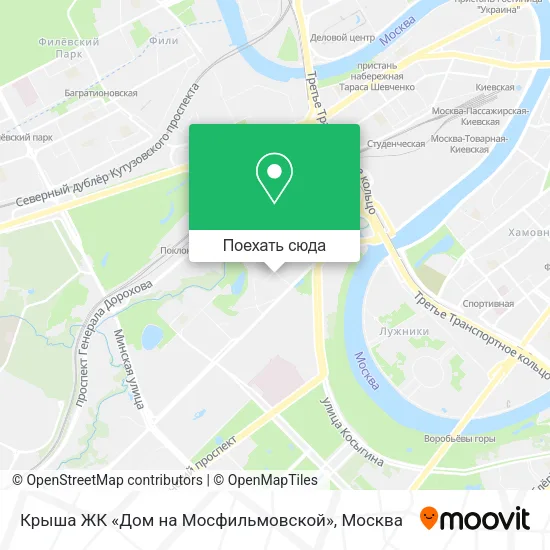 Карта Крыша ЖК «Дом на Мосфильмовской»