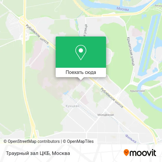 Карта Траурный зал ЦКБ