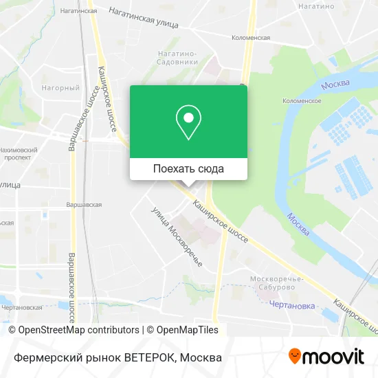 Карта Фермерский рынок ВЕТЕРОК