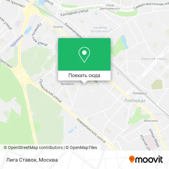 Карта Лига Ставок