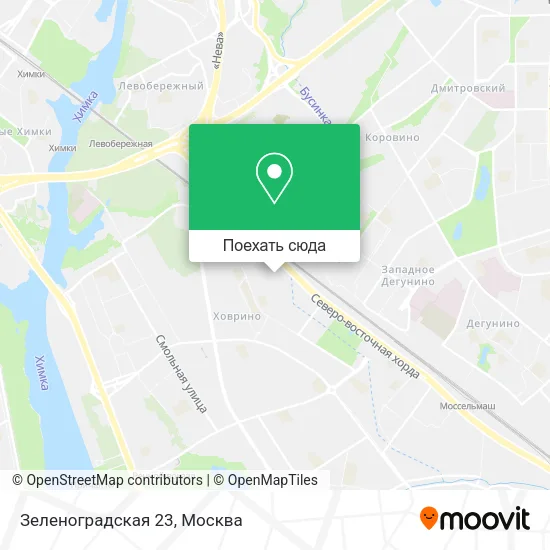 Карта Зеленоградская 23