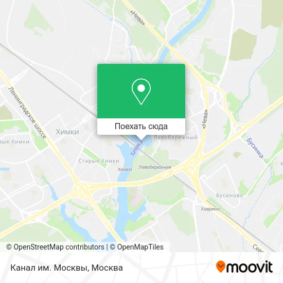 Карта Канал им. Москвы