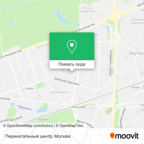 Карта Перинатальный центр