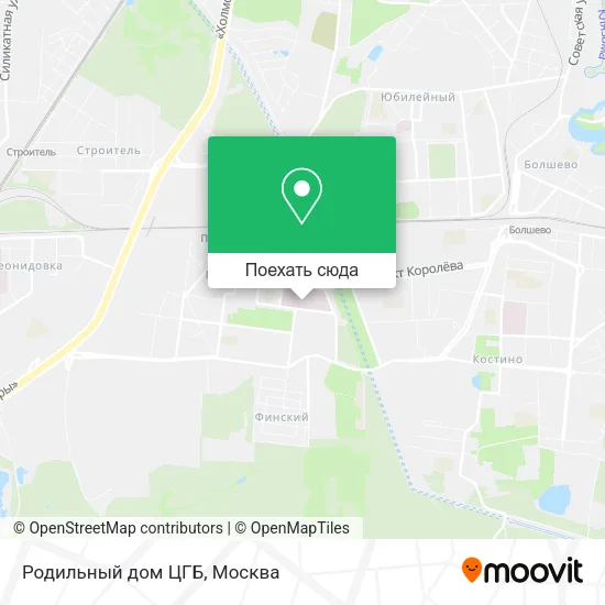 Карта Родильный дом ЦГБ
