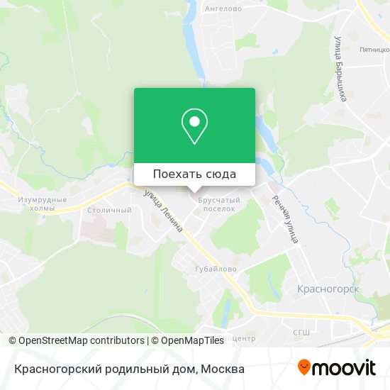 Карта Красногорский родильный дом