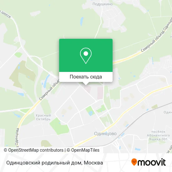 Карта Одинцовский родильный дом