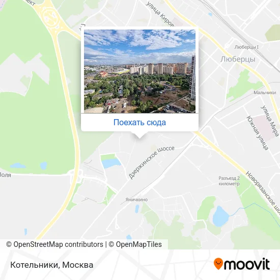 Карта Котельники