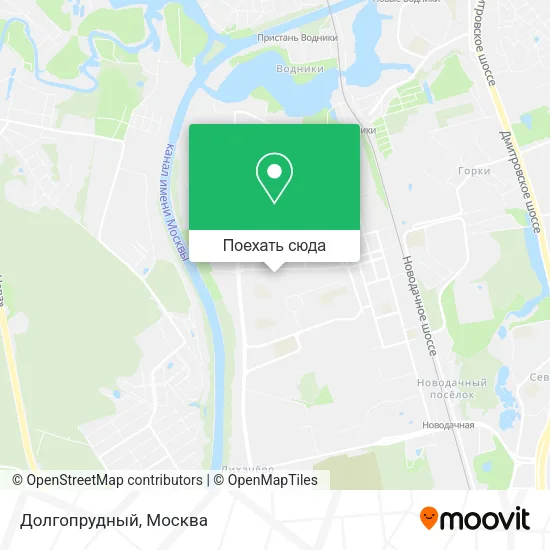 Карта Долгопрудный