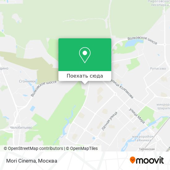 Карта Mori Cinema