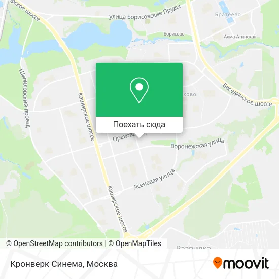 Карта Кронверк Синема