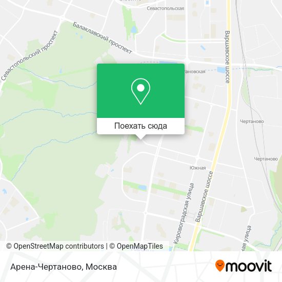 Карта Арена-Чертаново