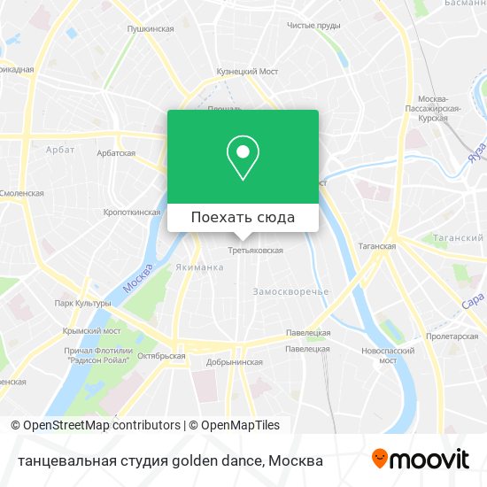 Карта танцевальная студия golden dance