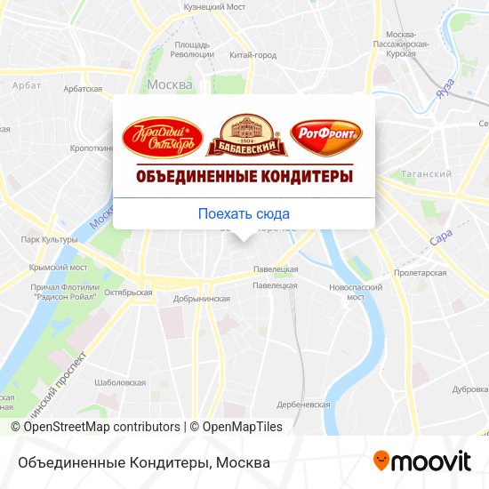 Карта Объединенные Кондитеры