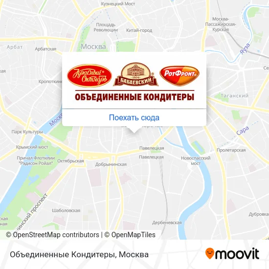 Карта Объединенные Кондитеры